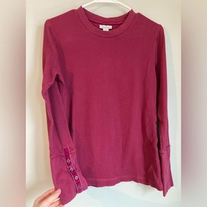 Sundance waffle shirt with velvet details